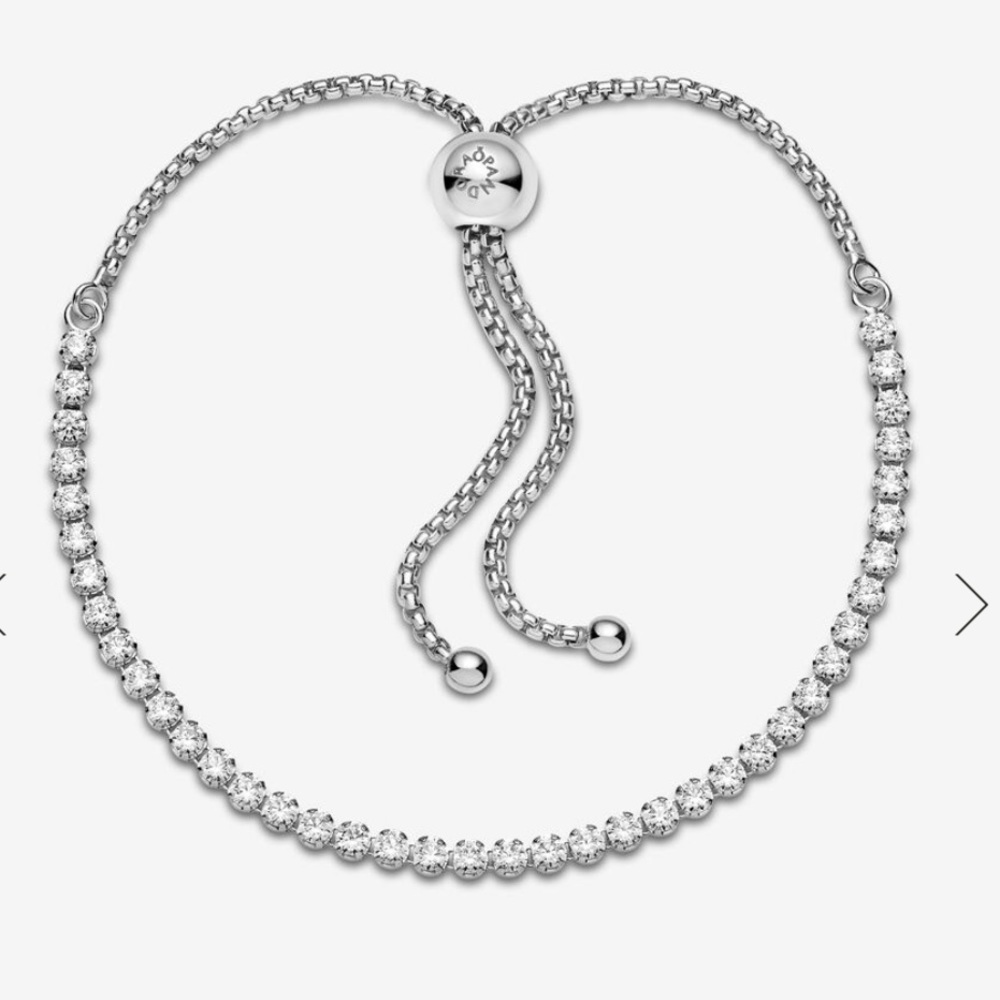 Pandora Sparkling Slider Tennis Bracelet